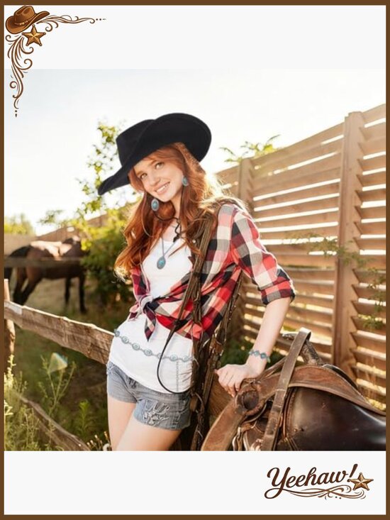 Amazon.com: Geiserailie 7 Pieces Western Jewelry Set Cowboy  Western Cowboy Hat Set with Silver Jewelry and Turquoise Belt, Adjustable Fit